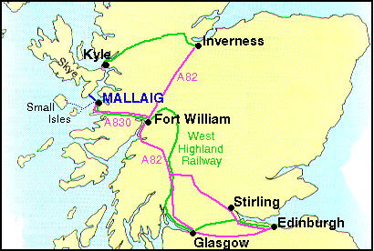 Map of West Highlands