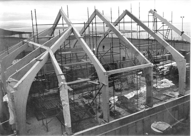 View of Mallaig Swimming Pool while under construction